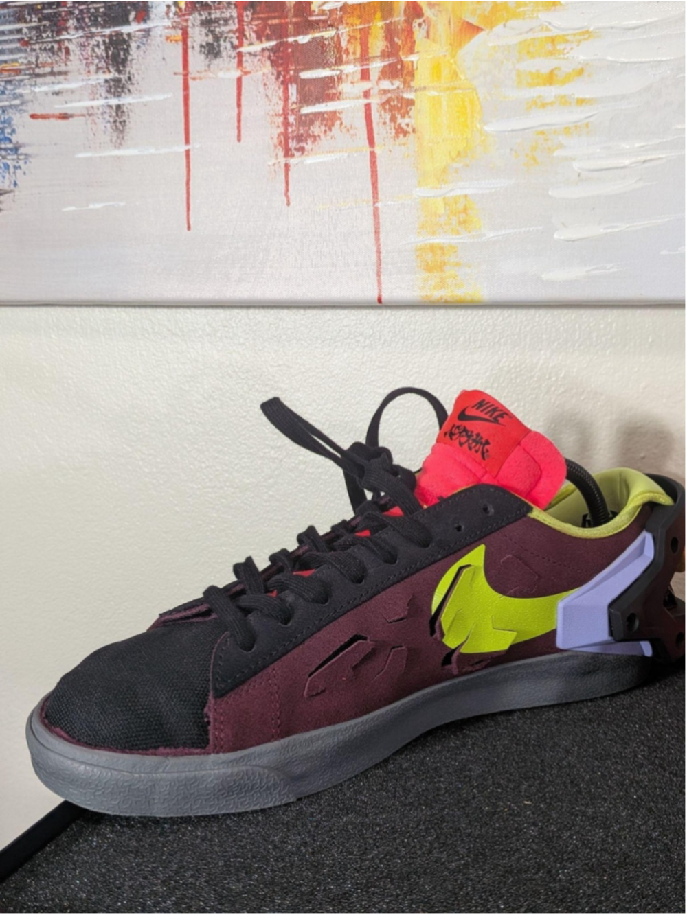 Nike Blazer Low X Acronym Shoes Mens Size 9.5 Multicolor Sneakers DN2067-600 - Picture 9 of 11